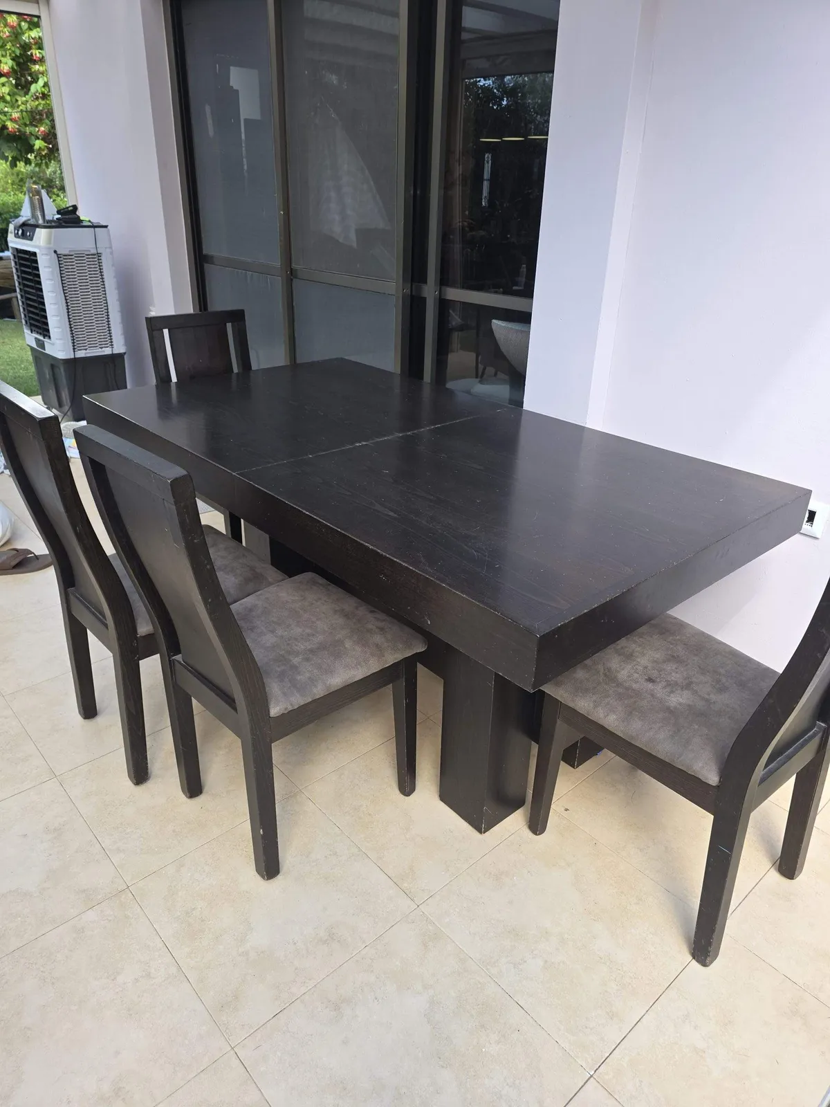 שולחן לפינת אוכל + 6 כסאות תמונה 1